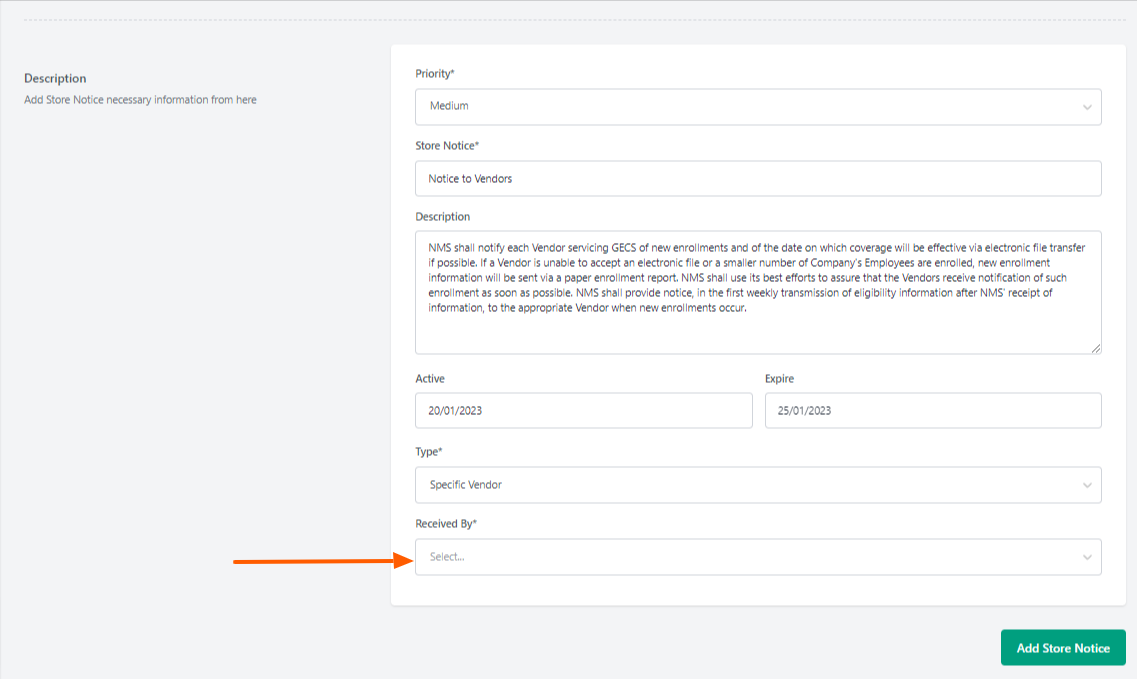 create-notice-for-specific-vendor
